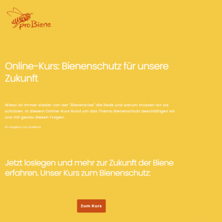 Online-Kurs Bienenschutz