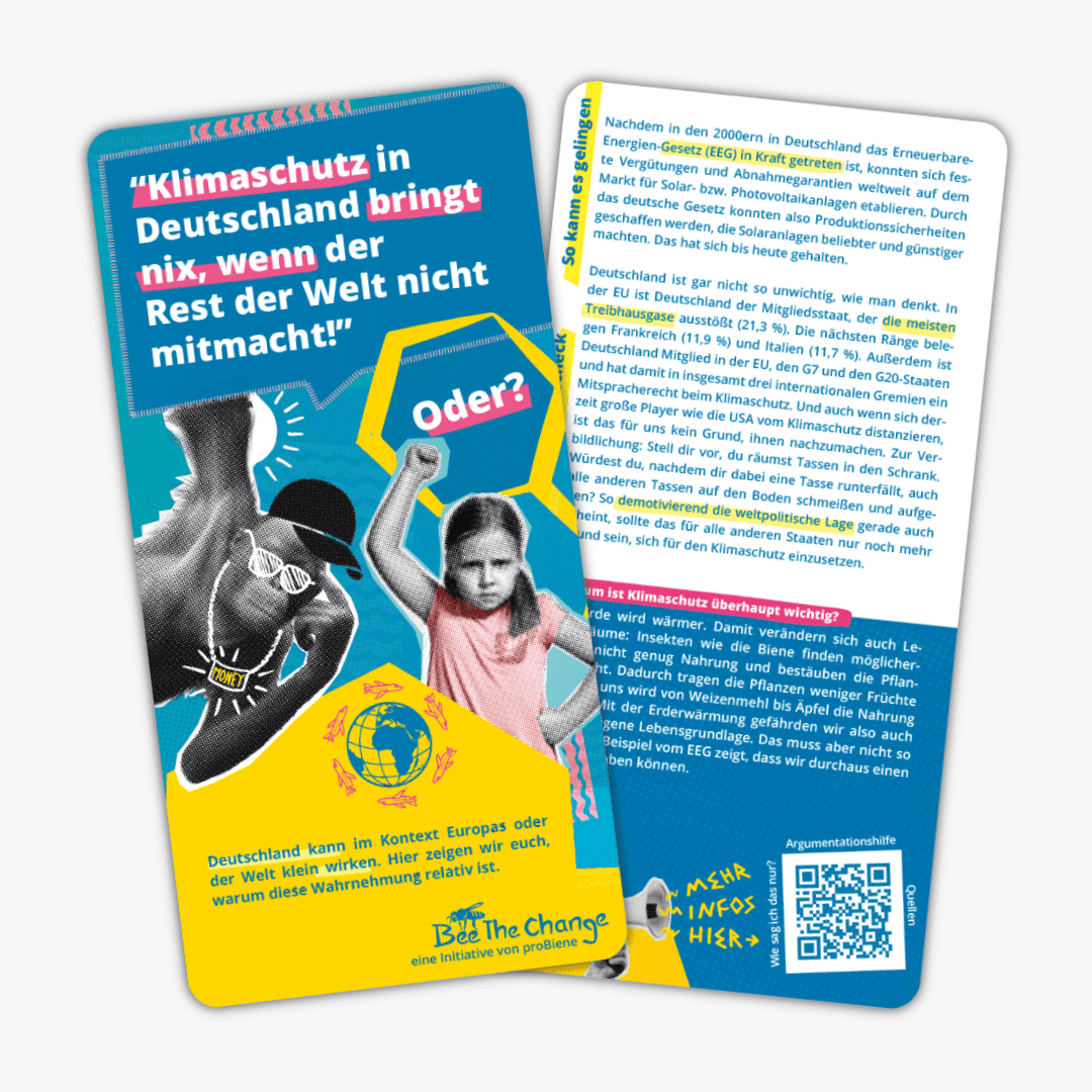 Argumentationshilfe-Karte Klimaschutz in Deutschland