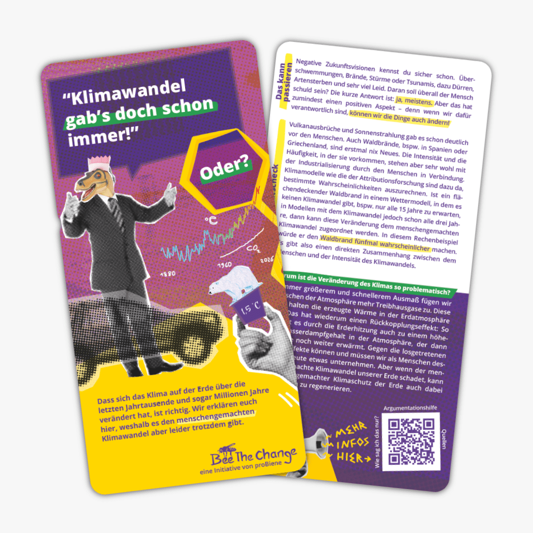 Argumentationshilfe-Karte Klimawandel gab's schon immer, oder?