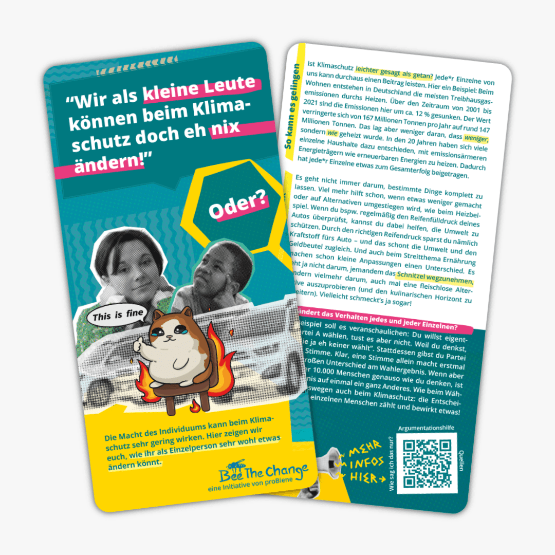 Argumentationshilfe-Karte Klimaschutz als kleine Leute